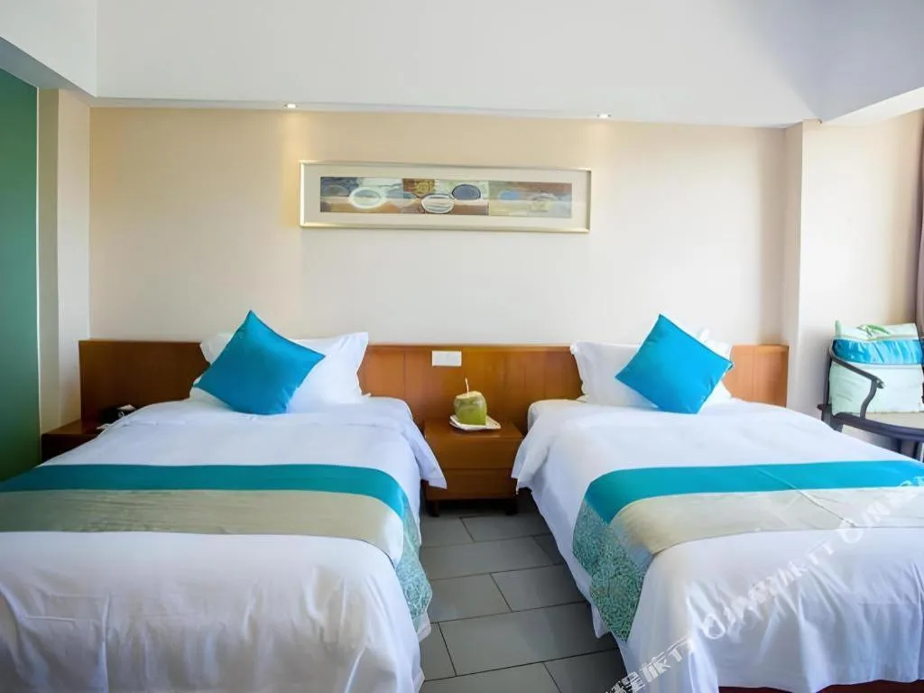 Bed in Sanya Luyi Sea View Hotel