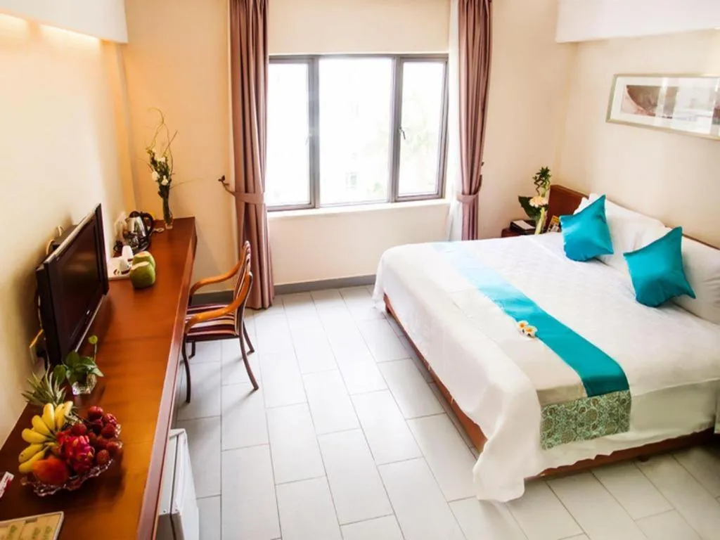Bed in Sanya Luyi Sea View Hotel