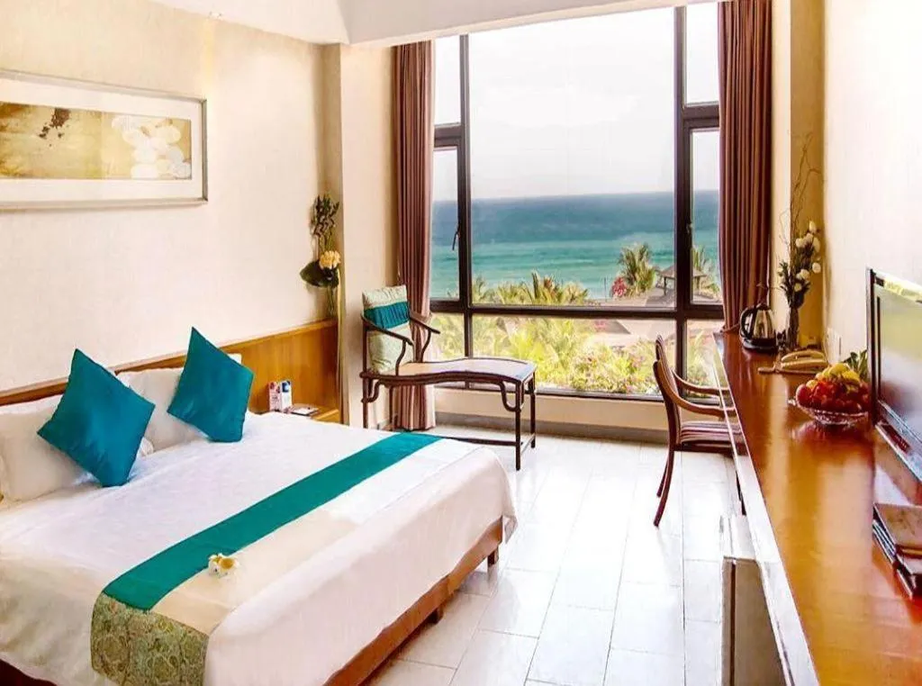 Bed in Sanya Luyi Sea View Hotel