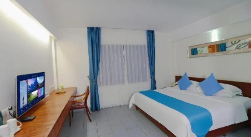 Bed in Sanya Luyi Sea View Hotel