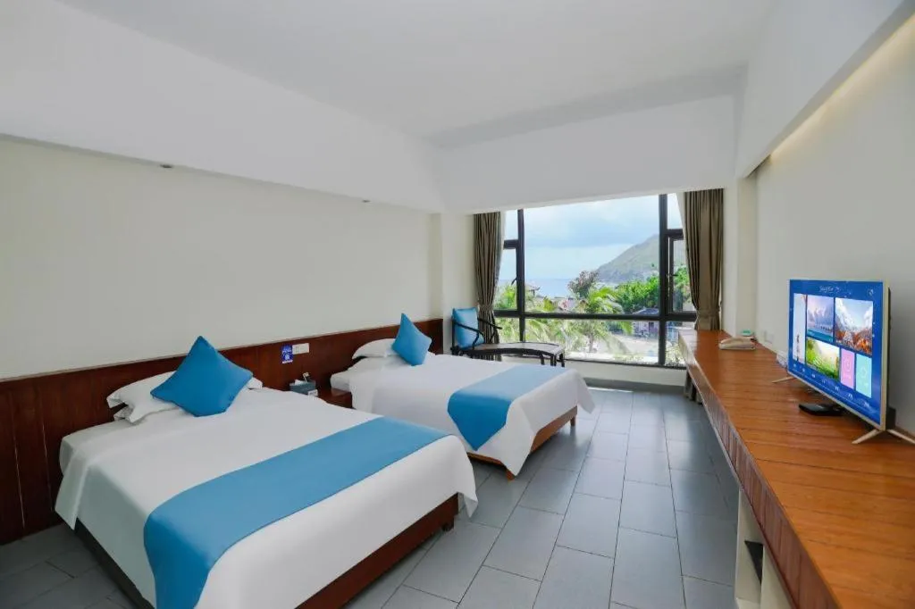 Bed in Sanya Luyi Sea View Hotel