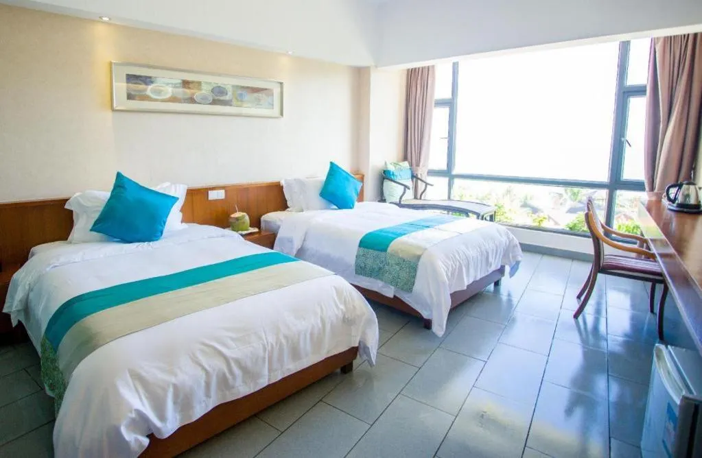 Bed in Sanya Luyi Sea View Hotel