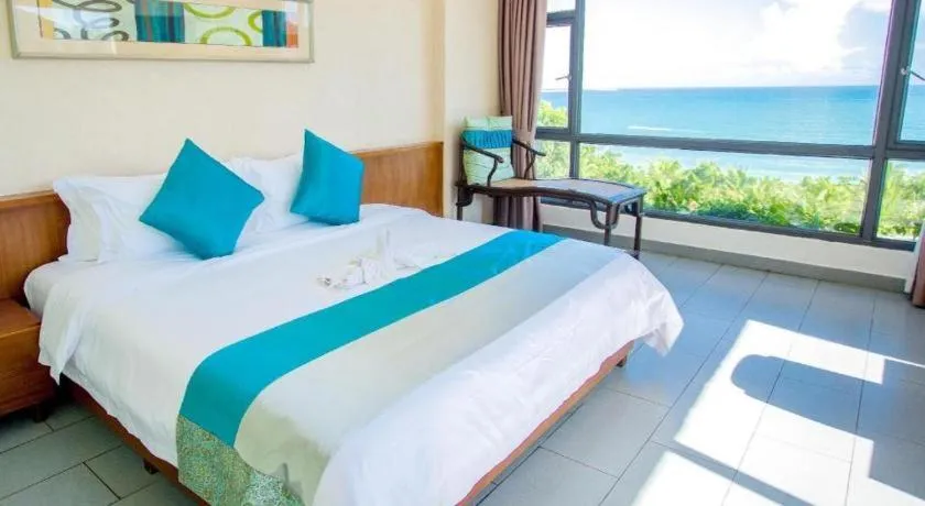 Bed in Sanya Luyi Sea View Hotel