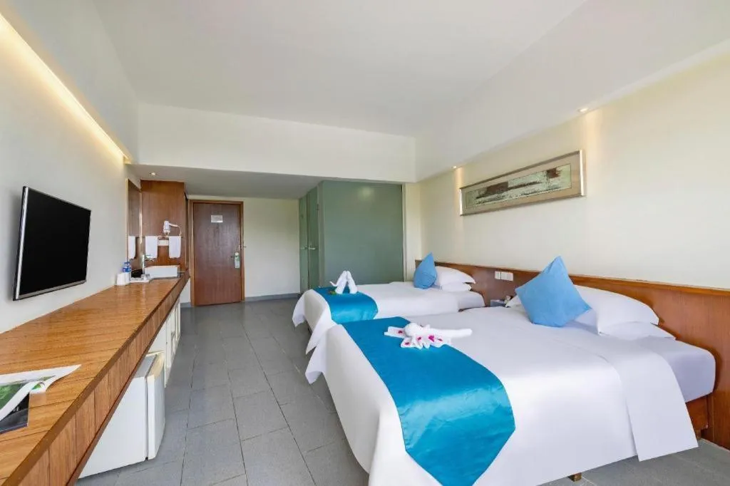 Bed in Sanya Luyi Sea View Hotel