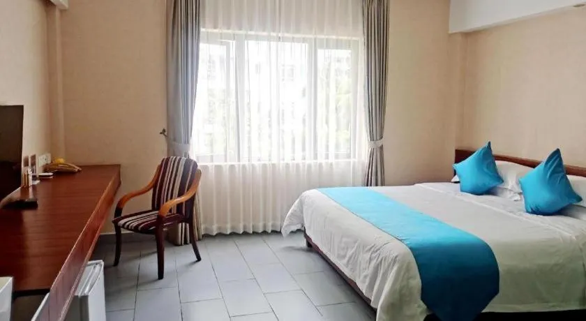 Bed in Sanya Luyi Sea View Hotel