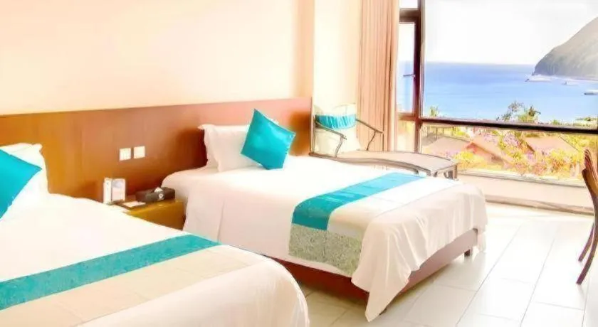 Bed in Sanya Luyi Sea View Hotel