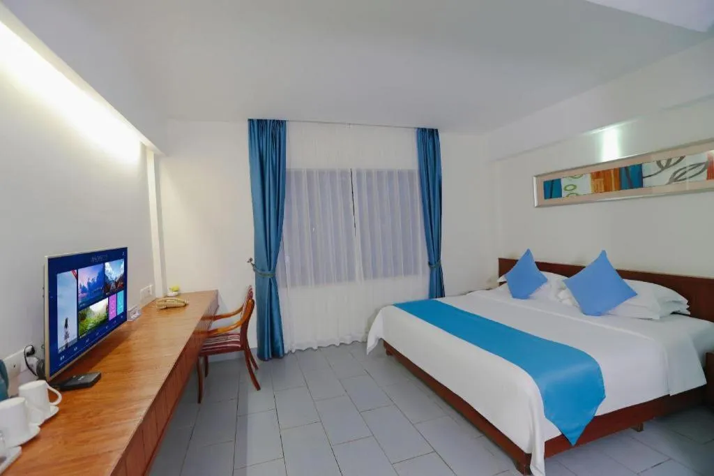 Bed in Sanya Luyi Sea View Hotel