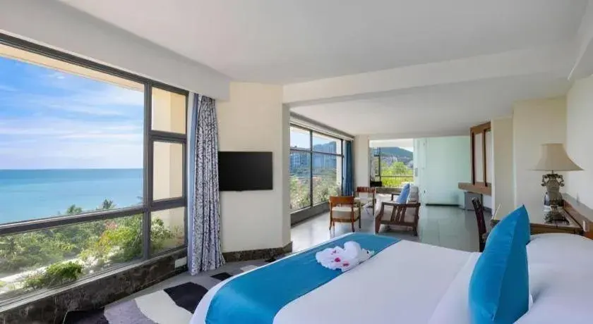 Bed in Sanya Luyi Sea View Hotel Bed in Sanya Luyi Sea View Hotel