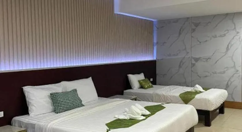 Bed in Saysamphanh Hotel