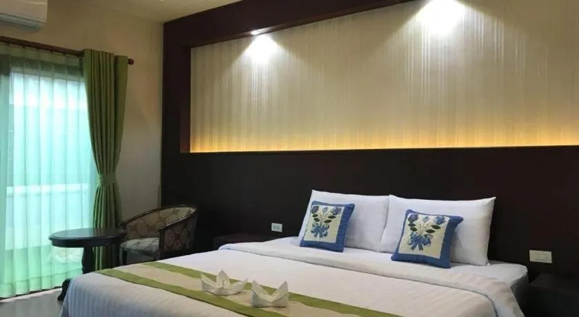 Bed in Saysamphanh Hotel