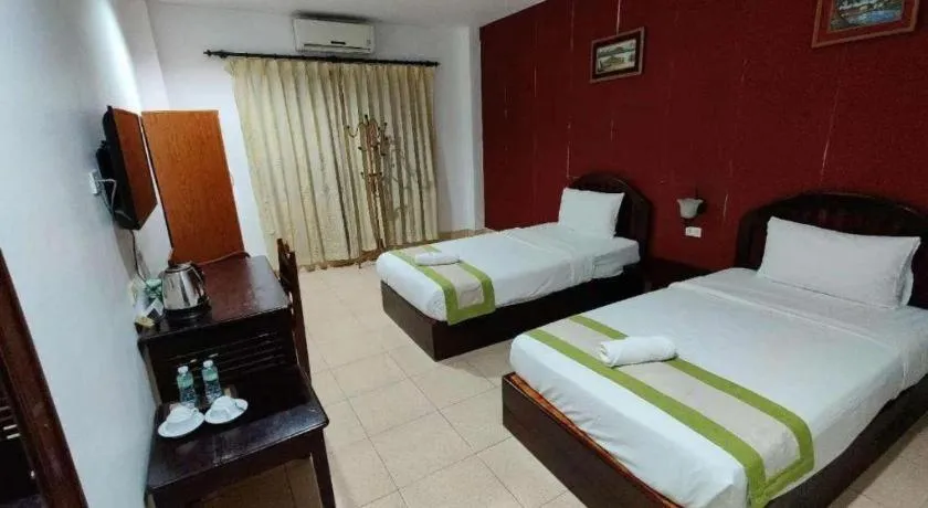 Bed in Saysamphanh Hotel