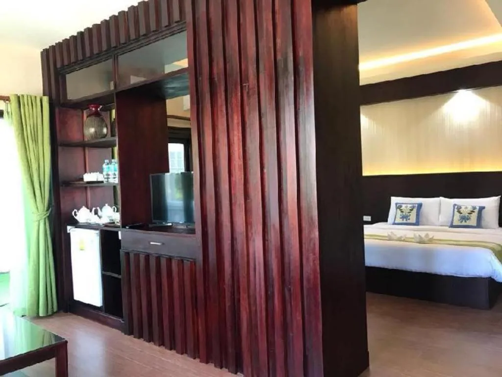 Bed in Saysamphanh Hotel