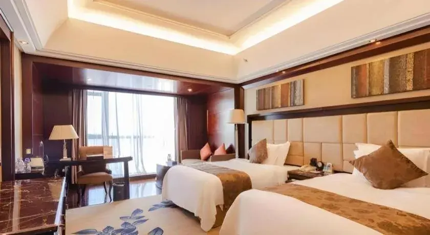 Bed in Hongfeng Hotel Nanshan Branch Bed in Hongfeng Hotel Nanshan Branch
