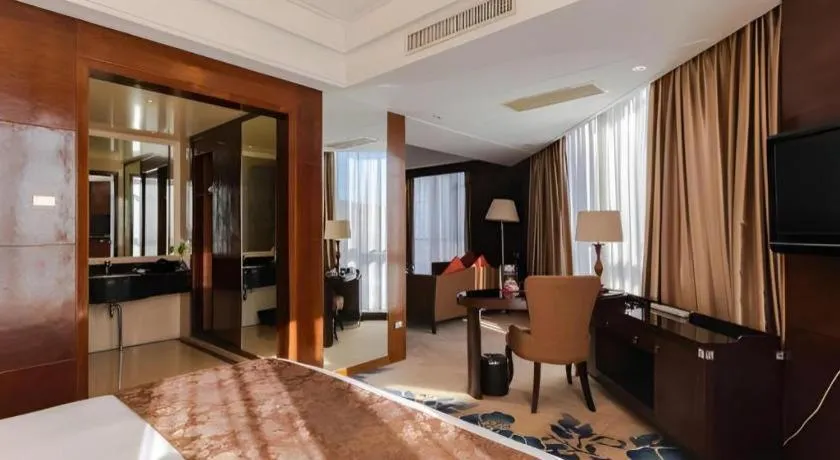 Bed in Hongfeng Hotel Nanshan Branch