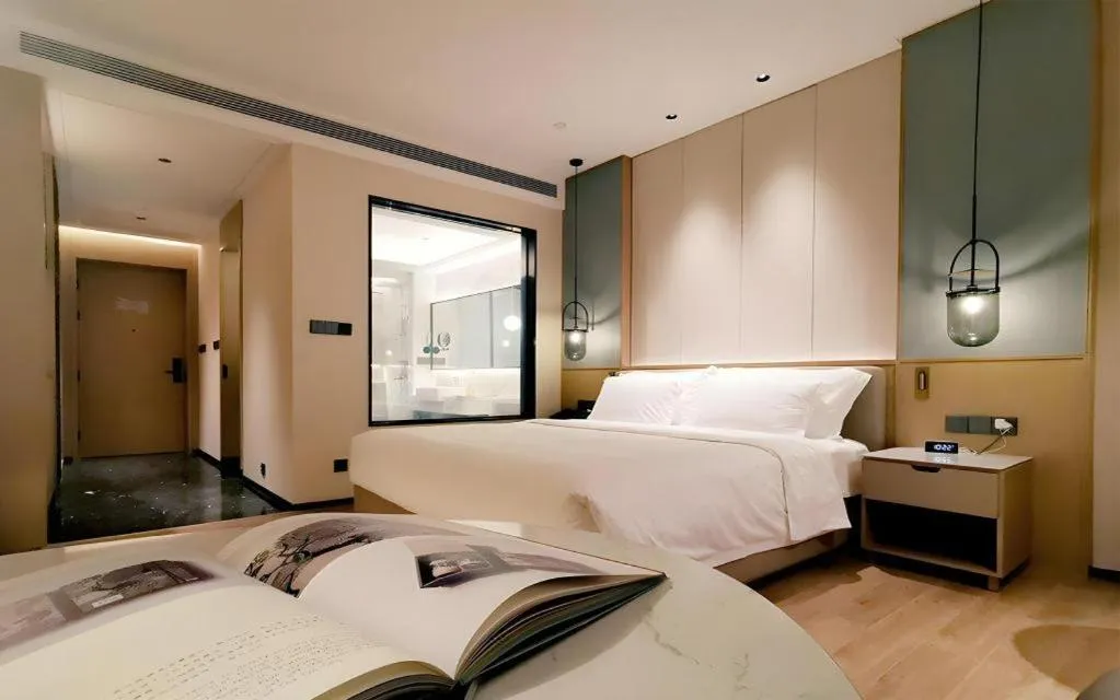 Bed in Hongfeng Hotel Nanshan Branch