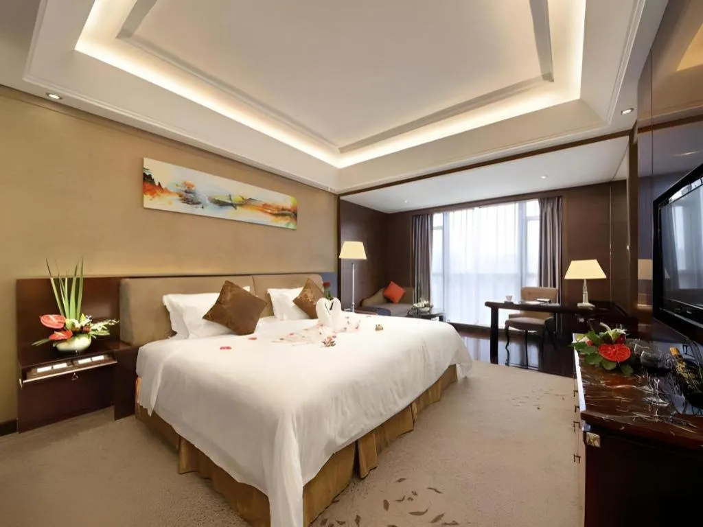 Bed in Hongfeng Hotel Nanshan Branch