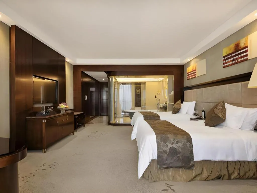 Bed in Hongfeng Hotel Nanshan Branch