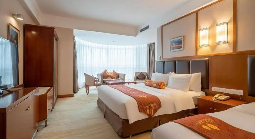 Bed in Qingdao Blue Horizon Hotel Huangdao