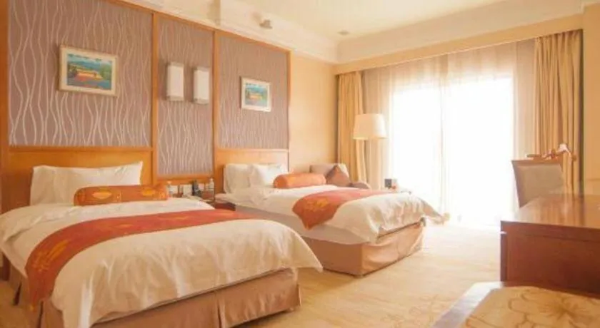 Bed in Qingdao Blue Horizon Hotel Huangdao