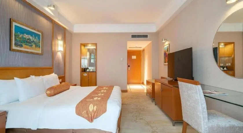 Bed in Qingdao Blue Horizon Hotel Huangdao