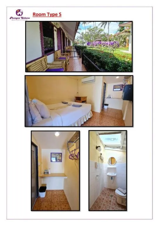 Bed in Phangan Cabana Resort