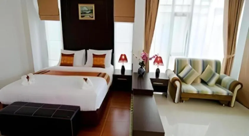 Bed in Nattha Waree Hot Spring Resort and Spa