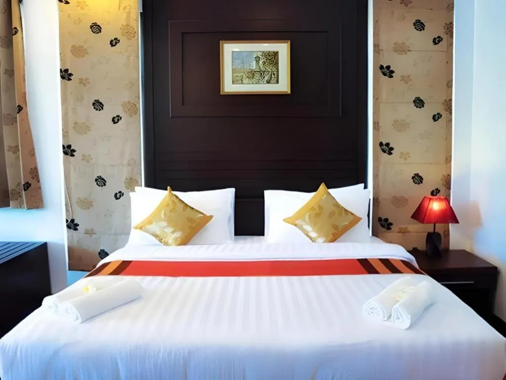 Bed in Nattha Waree Hot Spring Resort and Spa