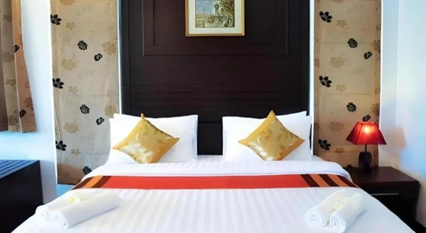 Bed in Nattha Waree Hot Spring Resort and Spa