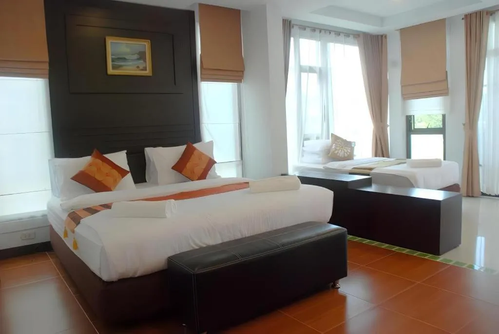 Bed in Nattha Waree Hot Spring Resort and Spa