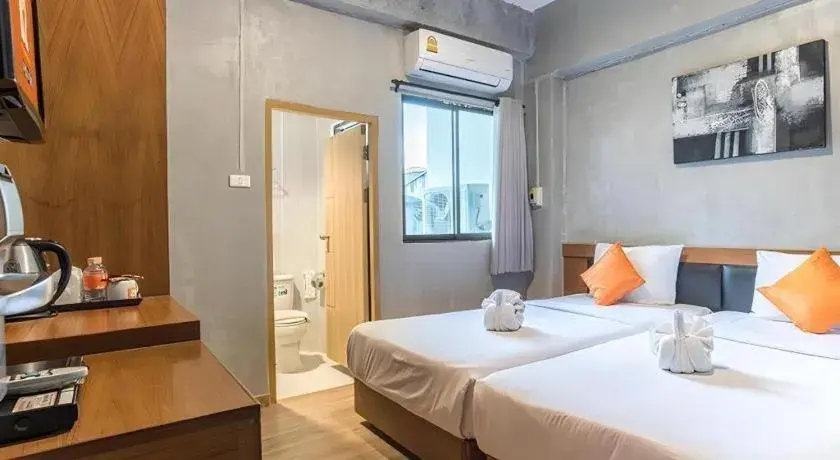 Bed in B2 Chiang Rai Night Bazaar Boutique & Budget Hotel Bed in B2 Chiang Rai Night Bazaar Boutique & Budget Hotel