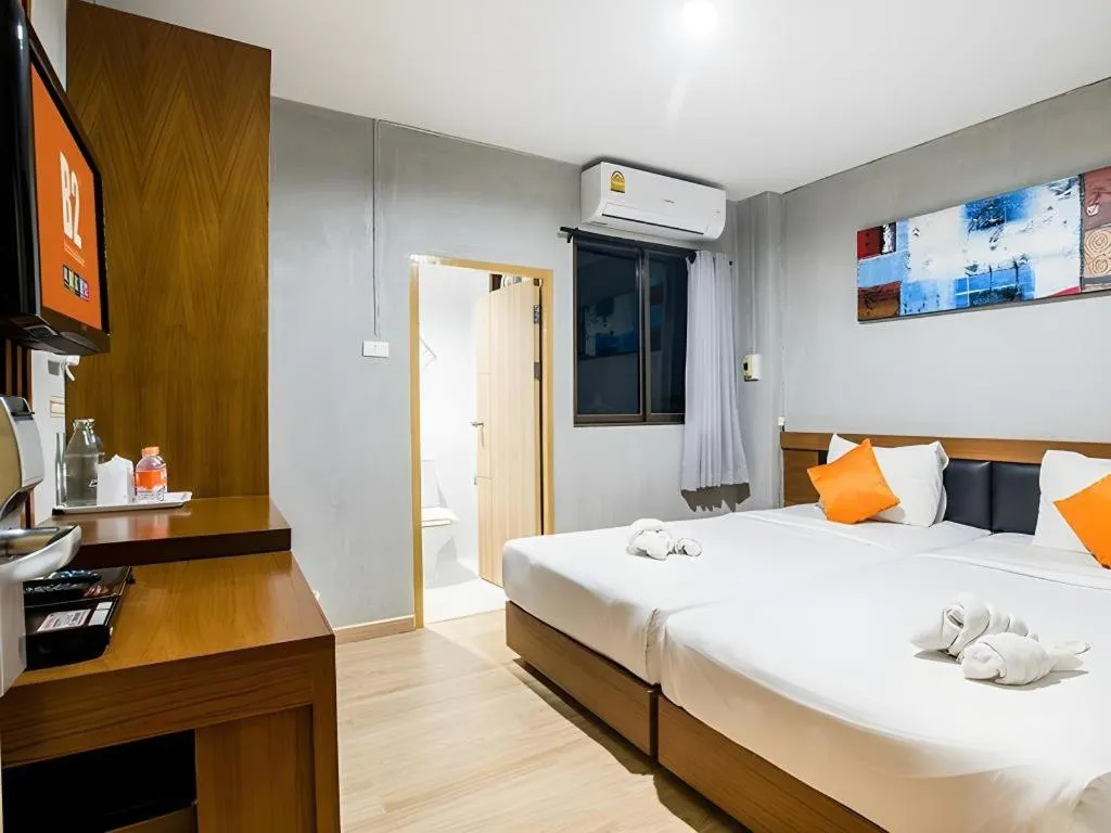 Bed in B2 Chiang Rai Night Bazaar Boutique & Budget Hotel