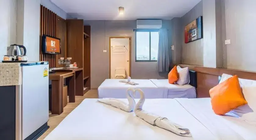 Bed in B2 Chiang Rai Night Bazaar Boutique & Budget Hotel Bed in B2 Chiang Rai Night Bazaar Boutique & Budget Hotel