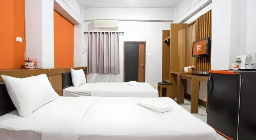 Bed in B2 Chiang Rai Night Bazaar Boutique & Budget Hotel Bed in B2 Chiang Rai Night Bazaar Boutique & Budget Hotel