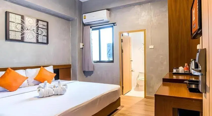 Bed in B2 Chiang Rai Night Bazaar Boutique & Budget Hotel Bed in B2 Chiang Rai Night Bazaar Boutique & Budget Hotel