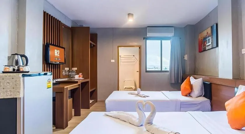 Bed in B2 Chiang Rai Night Bazaar Boutique & Budget Hotel