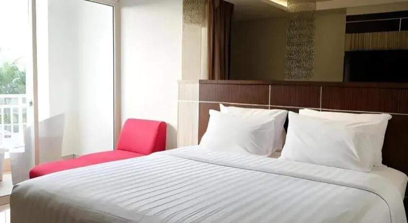 Bed in CLARO Makassar Hotel & Convention Bed in CLARO Makassar Hotel & Convention