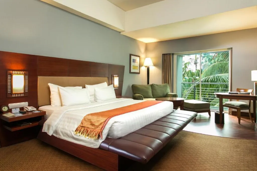 Bed in Blue Sky Hotel