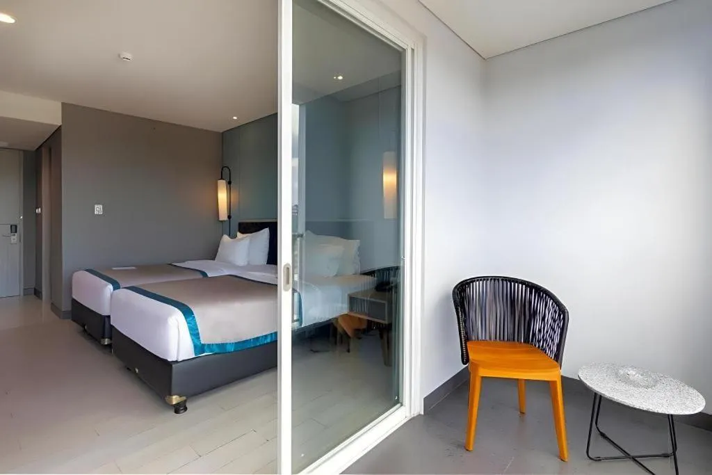 Bed in Blue Sky Hotel