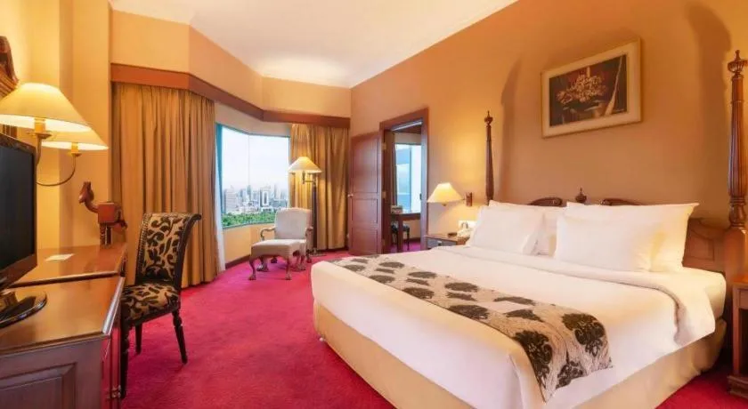 Bed in Blue Sky Hotel