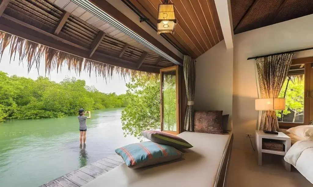 Bed in The Blue Sky Resort@ Koh Payam Bed in The Blue Sky Resort@ Koh Payam