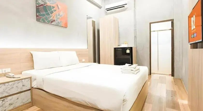 Bed in B2 Santitham Boutique & Budget Hotel Bed in B2 Santitham Boutique & Budget Hotel