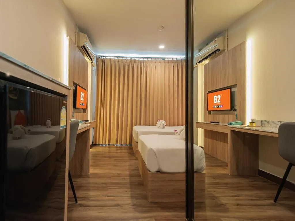 Bed in B2 Khamtieng Boutique & Budget Hotel