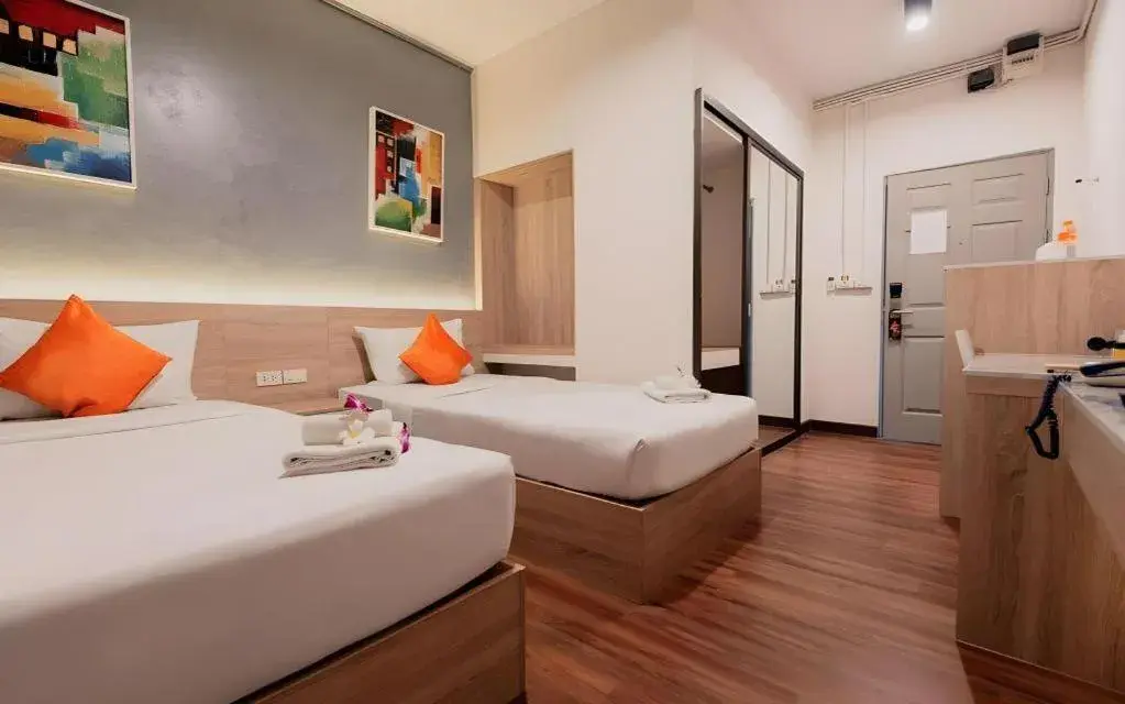 Bed in B2 Khamtieng Boutique & Budget Hotel Bed in B2 Khamtieng Boutique & Budget Hotel