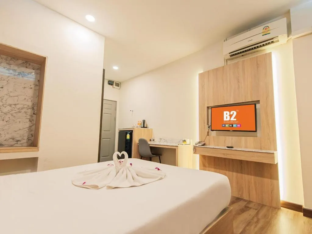 Bed in B2 Khamtieng Boutique & Budget Hotel