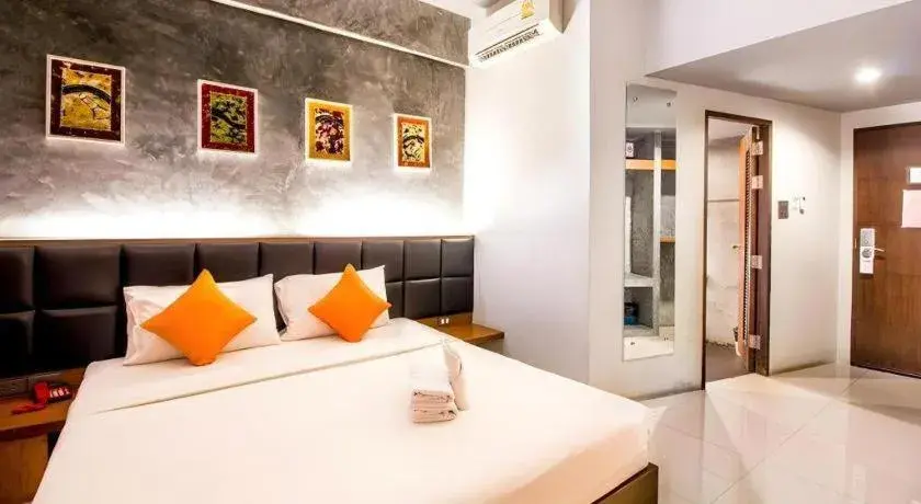 Bed in B2 Thippanate Boutique & Budget Hotel Bed in B2 Thippanate Boutique & Budget Hotel
