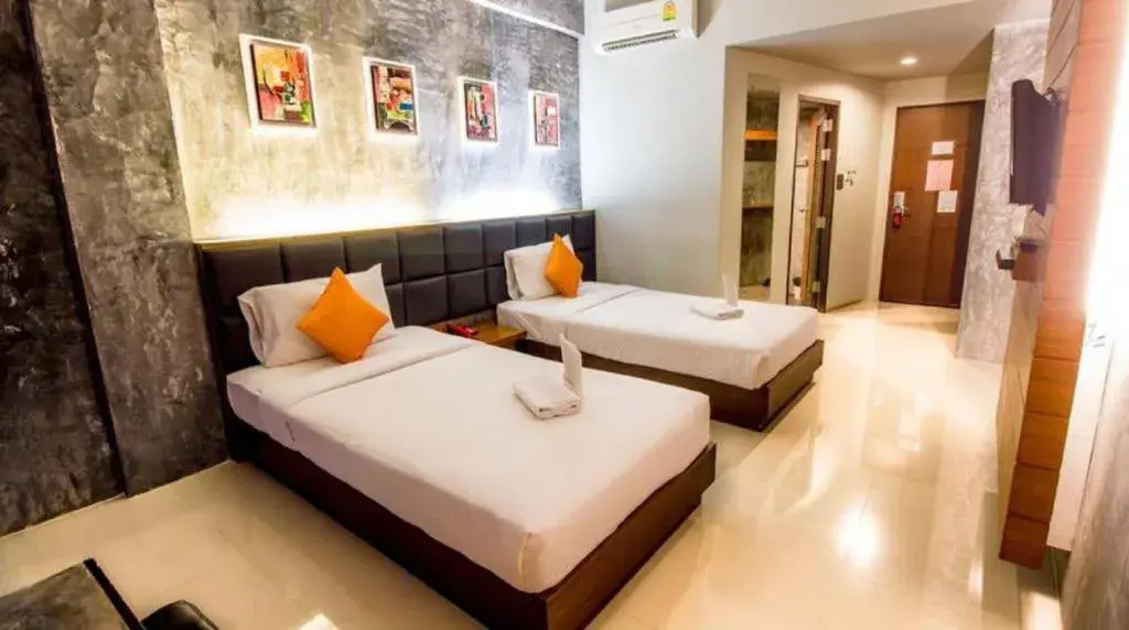 Bed in B2 Thippanate Boutique & Budget Hotel Bed in B2 Thippanate Boutique & Budget Hotel