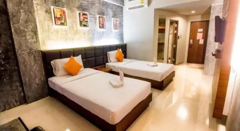 Bed in B2 Thippanate Boutique & Budget Hotel Bed in B2 Thippanate Boutique & Budget Hotel