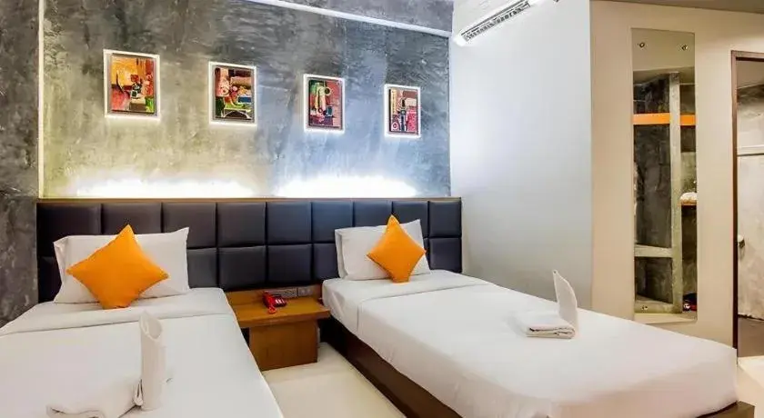 Bed in B2 Thippanate Boutique & Budget Hotel Bed in B2 Thippanate Boutique & Budget Hotel