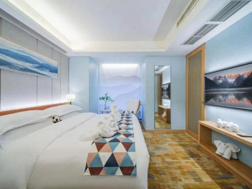 Bed in H-Hotel Riverside Chengdu