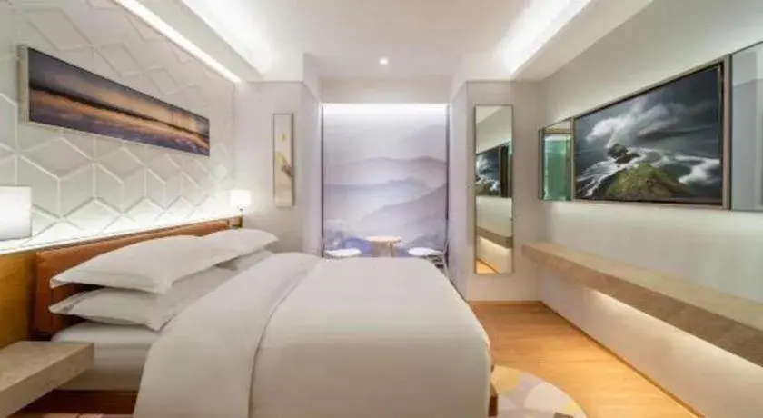 Bed in H-Hotel Riverside Chengdu Bed in H-Hotel Riverside Chengdu